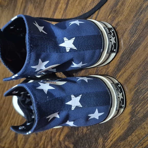 Converse Blue and White Star Sneakers - Picture 3 of 5